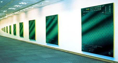 50ft Installation of 11 canvases titled 'Serial Logic'