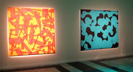 'Super Cilia' exhibition at the Royal Liver Buildings 2007 showing 'Natural Rejection' and 'Unnatural Selection'
